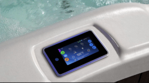 Dimension One Spas Oasis 8 person hot tub with water features Utah